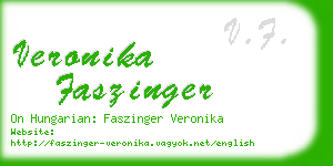 veronika faszinger business card